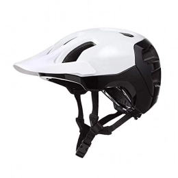 YXDEW Clothing YXDEW Mtb Bicycle Helmet Adults Red All-Terrail Trail Mountain Bike Helmet For Men Safe Downhill Cycling Helmet With Visor Accessories motorcycle (Color : White black)