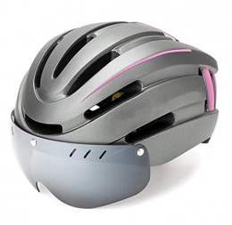 YZHY Mountain Bike Helmet YZHY Bicycle Helmet, equipped With Magnetic Suction Goggles And LED Tail Lights, adjustable Mountain Bike Equipment, suitable For Head Circumference 57-62cm