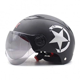 YZT QUEEN Bicycle Helmet Adult Electric Bicycle Helmet Detachable Goggles Unisex Adjustable Mountain Road Riding Helmet,elegant black