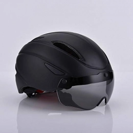 YZYZYZ Clothing YZYZYZ helmets Magnetic Goggles Helmet Integrated Bicycle Helmet Mountain Bike Riding Helmet Men And Women Breathable Helmet (Color : Black)