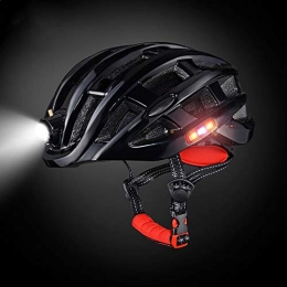 ZBling Mountain Bike Helmet ZBling Cycle Helmets, CE Certification, Cycling Mountain Road Bicycle Helmets Adjustable Adult Safety Protection and Breathable, Safety Light USB Rechargeable Helmet 58-62cm