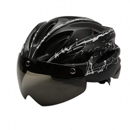 Zeroall Mountain Bike Helmet Zeroall Bike Helmet for Men Women Lightweight Mountain & Road Bicycle Helmets with Detachable Magnetic Goggles, 56-62cm Adjustable Size Adult Cycling Helmets for Rider Safety(Black)