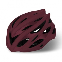 ZHS Cycling Helmet Ultralight Bicycle Mountain Road Bike Helmet Head Protector For Women Men Bicycle Helmet,Burgundy