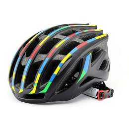 ZYSQTK Helmet Adult Cycling Bike Adjustable Lightweight Bicycle helmet pneumatic mountain bike sports off-road outdoor helmet men and women universal rainbow color