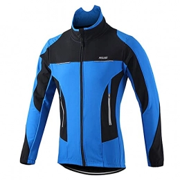 Aomiun Men's Cycling Jacket, Windproof Long Sleeve Bicycle Jersey Winter Thermal MTB Mountain Bike Jacket Coat