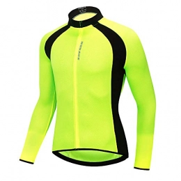 RJHY Clothing Bicycle Jacket Mountain Bike Road Clothing Riding Long-Sleeved Shirt Breathable And Quick-Drying Bicycle Riding Suit / Reflective Strip, Green, M
