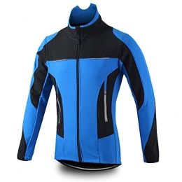 COITROZR Clothing COITROZR Mens Womens Cycling Jacket Warm Winter Coat, Waterproof Breathable Bike Jacket Windproof Reflective Running Jacket MTB Clothing for Mountain Bike Outdoor Sports, Blue, S
