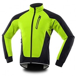 COITROZR Women's Cycling Jackets Waterproof Thermal Winter Bike Coat Reflective Warm Breathable MTB Windbreaker Running Jacket for Mountain Bike Outdoor Sports,Green,S