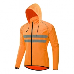 CUTTE Clothing CUTTE Men Reflective Jacket Pullover Night Glowing Bomber Jacket MTB Cycling Windbreaker Travel Sport Coat, for Cycling, Mountain Biking, Outdoor Sports, B, L