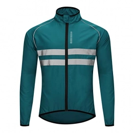 CUTTE Clothing CUTTE Men's Thermal Fleece Cycling Jacket Bicycle MTB Road Bike Jackets Long Jersey Breathable Reflective Softshell Windbreaker, for Cycling, Mountain Biking, Outdoor Sports, C, L