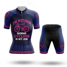 WPW Clothing Cycling Jersey Set Women, Mountain Bike Clothing Short Sleeve Shirts Road Bicycle Suits MTB Tops Summer Clothes (Color : B, Size : XXL)