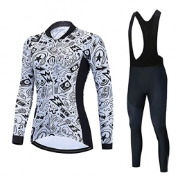 Smisan Clothing Cycling Jersey Suit Women's Shirts Road Bicycle Jacket Mountain Bike Clothing Set Long Sleeve MTB Tops Summer Clothes (Color : C, Size : XS)