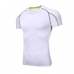 ZHANGXUL Clothing Cycling Shirts Mens, Short Sleeve Tops Bike Jackets Summer Breathable Cycling Jerseys MTB Mountain Cycling Clothes Quick Dry Sports Vests ZHANGXU (Color : White, Size : XL)
