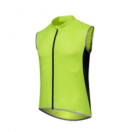 GRTE Clothing Cycling Vest Lightweight Reflective Waterproof Mountain Bikes Breathable Windproof Sport Gilet Jacket for Cycling And Running, Green, M