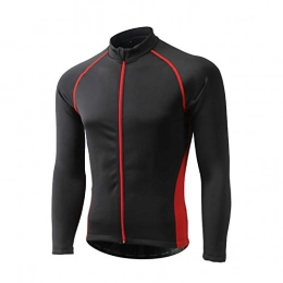 DuShow Clothing DuShow Women And Men Winter Windproof Warm Fleece Cycling Jersey Bike Clothing Thicker Mountain Bicycle Jacket Men (Red, XXL=Height5'9'"-6'1"), Weight(176 lb-198 lb)