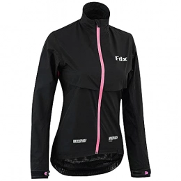FDX Clothing Fdx Cycling Jacket Women’s - Waterproof Breathable Lightweight Cycle Rain Tops - High Visibility Full Sleeves Reflective Jersey - Windproof Coat for Riding, Running, Mountain Bike Racing (S)