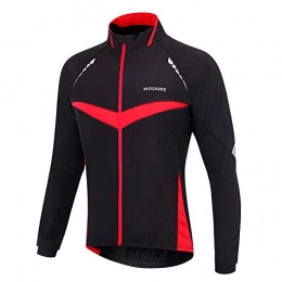 FFSM Clothing FFSM Men's Cycling Jerseys Mens Cycling Jacket Windproof Breathable Lightweight High Visibility Warm Thermal Long Sleeve Jacket Mountain Bike Jacket Bike Jersey (Size : S)