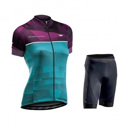 GFFTYX Clothing GFFTYX Cycling Jersey Set - Women's Cycling Jersey Short Sleeve Jacket Cycling Shirt Quick Dry Breathable Mountain Clothing Bike Top (Color : #01, Size : XX-Large)