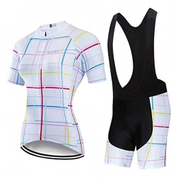 GFFTYX Clothing GFFTYX Cycling Jersey Set - Women's Short Sleeve Cycling Jersey Jacket Cycling Shirt Quick Dry Breathable Mountain Clothing Bike Top (Color : #02, Size : XX-Large)