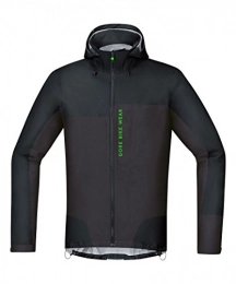 GORE WEAR Clothing Gore Bike Wear Men's Gore-Tex Active Power Trail Mountain Bike Jacket - Black / Brown, Medium