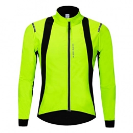GRTE Clothing GRTE Mens Cycling Clothes Jersey Long Sleeve Cycle Top Autumn Winter Jacket Thermal Fleece Lightweight MTB Mountain Bike Racing Cold Wear, L