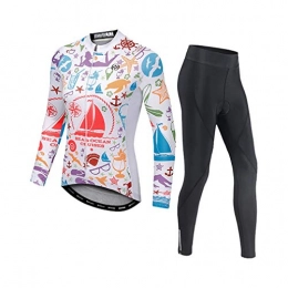 GRTE Clothing GRTE Womens Cycling Jersey Full Sleeve Thermal Cycling Jacket, Warm And Windproof Jacket, Outdoor Sports Jacket, Mountain Bike Wear, C, XXXL