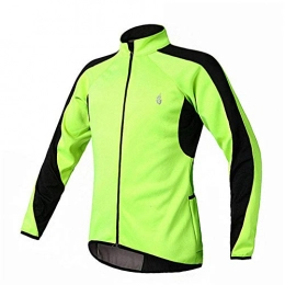 Guolipin Reflective coat Reflective Safety Fluorescent Green Clothes Autumn And Winter Fleece Riding A Bicycle To Keep Warm Riding Long Sleeve Blouse Men's High Visibility Waistcoat (Size : XXXL)