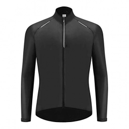 Heqianqian Clothing Heqianqian Cycling Jersey Winter Cycling Jacket Windproof Keep Warm Mountain Bike Jacket Coat Outdoor Sports Bicycle Snowboarding Clothes Racing Bicycle Clothes (Size:2XL; Color:Black)