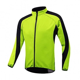 HONGMEI Clothing HONGMEI Winter Thermal Warm Fleece Cycling Jacket Softshell Windproof Waterproof Mountain Bike Bicycle Outerwear MTB Windbreaker green-M