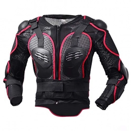 HUOFEIKE Clothing HUOFEIKE Outdoor Riding Armor Tops, Full Body Protection Armor ATV Guard Shirt Jacket Breathable Solid Anti-Fall Off-Road Motorcycle Mountain Bike Extreme Sports, Red, M