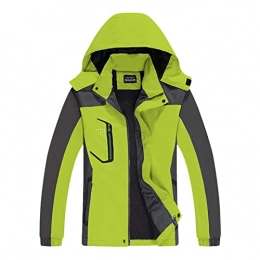 Hutyly Waterproof Jackets for Men Women Thicken Lightweight Ski Snow Winter Windproof Rain Jacket Men's Raincoat Warm Winter Hooded Mountain Hiking Cycling Clothing