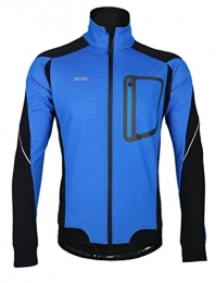 iCreat Mens Cycling Jacket Windproof Breathable Lightweight High Visibility Warm Thermal Long Sleeve Jacket MTB Mountain Bike Jacket