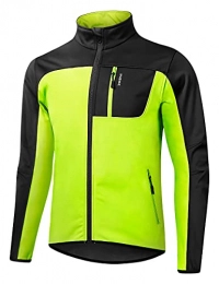 INBIKE Clothing INBIKE Waterproof Cycling Jacket for Men Reflective Mens Coat Thermal Fleece Outdoor Sport Trekking Running Mountain Bike Softshell Jackets