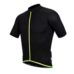 KDOAE Clothing KDOAE Mountain Bike Shirt Men's And Women's Cycling Wear Short-sleeved Bicycle Quick-drying Breathable Cycling Jacket for Men with Elastic Breathable (Color : Black, Size : XL)