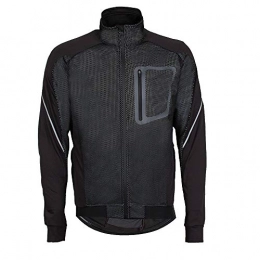 keephen Men's Fleece Cycling MTB Rain Jacket Winter Thermal Cold Wear Fleece Top MTB Mountain Bike Jacket Black
