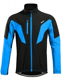 Lakaka Men's Thermal Cycling Jacket Long Sleeve Warm Windbreaker Winter Mountain Bike Jacket Breathable MTB Cycling Coat