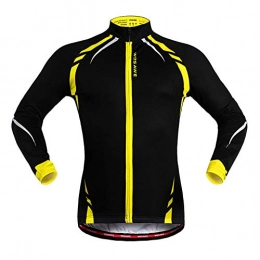 LDDOTR Clothing LDDOTR Cycling Bike Jackets Winter Jacket Windproof Breathable Lightweight Reflective Mountain Bike Jacket, Yellow, XXL
