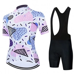 LDX Clothing LDX Cycling Jersey Set Women, Womens Cycling Jersey Jacket Cycling Shirt Quick Dry Breathable Mountain Clothing (Color : B, Size : XXL)