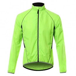 Maoviwq Clothing Maoviwq Cycling Jersey Men Reflective Cycling Jacket Breathable Long Sleeve Bicycle Jersey Wind Coat Vest Outdoor Sportswear For Road Bike Mountain Biking (Size:L; Color:Green)