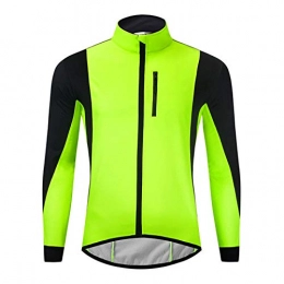 Maoviwq Clothing Maoviwq Cycling Jersey Winter Warm Up Thermal Fleece Men's Cycling Jacket Waterproof Bicycle MTB Road Windproof Bike Clothing For Road Bike Mountain Biking (Size:M; Color:Green)