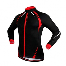 MAXJCN Clothing MAXJCN Sporting Goods Women's Warm Bicycle Clothing Bicycle Long Sleeve Jacket Mountain Road Bike Riding Fleece Suit (Color : Red, Size : XXL)