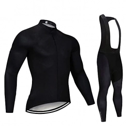Men's Cycling Clothing Sets Long Sleeve Cycling Jersey Sets Clothing Quick Dry Jacket Padded Cycling Bib Pants Mountain Bike Road Bicycle Shirt Padded Pants Tights Clothing