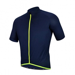 Wuxingqing Clothing Men's Cycling Jersey Men's And Women's Cycling Clothes Short-sleeved Bicycle Quick-drying Breathable Cycling Jacket for Road Bike Mountain Bike (Color : Blue, Size : XXL)