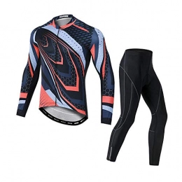 T-JMGP Clothing Men'S Cycling Suit Waterproof Cycling Clothing Set, Men'S Cycling Jacket, Long-Sleeved Warm Winter Cycling Clothing, Reflective Windproof And Waterproof Mountain Bike Road Bike Windbreaker-004_Xxxl