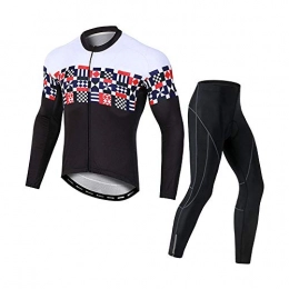 T-JMGP Clothing Men'S Cycling Suit Waterproof Cycling Clothing Set , Men'S Cycling Jacket, Long-Sleeved Warm Winter Cycling Clothing, Reflective Windproof And Waterproof Mountain Bike Road Bike Windbreaker-006_Xxl