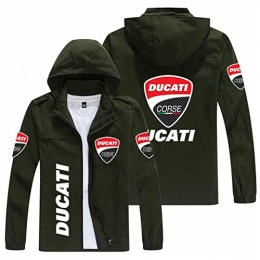 Men's Jacket - Ducati Fashion Outdoor Mountain Windproof Hooded Coat Sweatshirt Casual Long Sleeve Waterproof Sweat Jackets Top