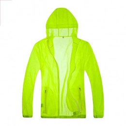 Subobo Clothing Men's Sportswear Sunscreen Clothing Breathable Outdoor Mountain Bikes Hooded Long-sleeved Jacket Sunscreen UV Protection Fishing Jacket (Color : Green, Size : XXXL)