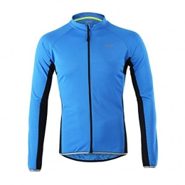 MHSHKS Clothing MHSHKS Men's Cycling Jacket Coat Cycling Jersey Long Sleeve Quick Dry Breathable Mountain Comfortable Bike Shirt MTB Tops (Color : Blue, Size : M)