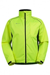 Mountain Warehouse Clothing Mountain Warehouse Adrenaline Mens High Visibility Jacket - Breathable Mens Coat, High Viz, Adjustable Hem, Waterproof Rain Coat - for Spring Cycling, Running & Walking, Yellow, 3XL