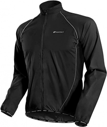 NUCKILY Clothing NUCKILY Men's Cycling Jacket Lightweight Anti-UV Jersey Windproof Water Resistant Coat Running Windbreaker Raincoat Outdoor Sportswear